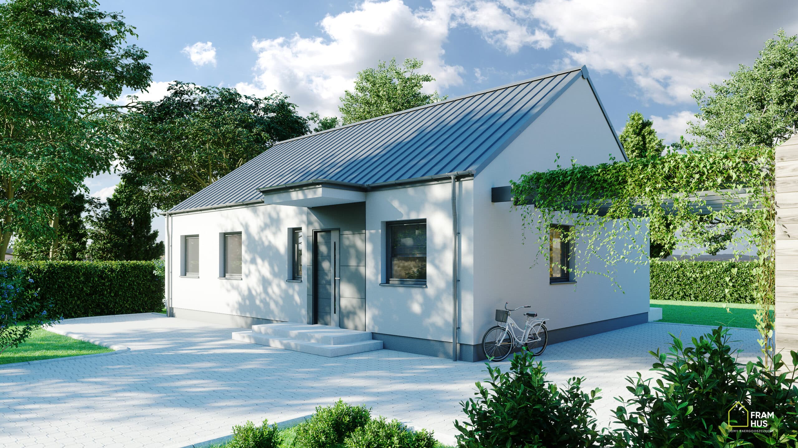 HUS 8 — dom parterowy 68 m², FRAMHUS