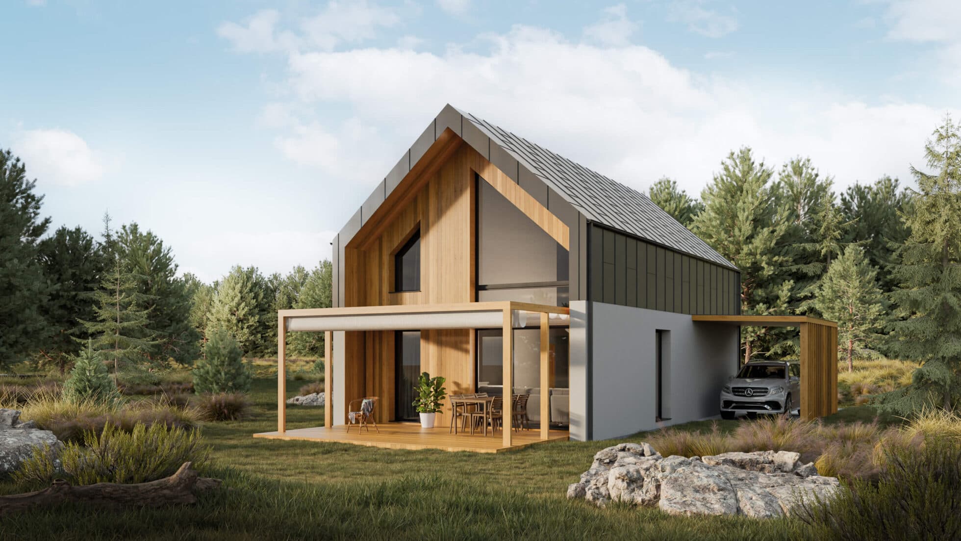 FUTURUM 2 — dom typu stodoła 108 m², FUTURUM