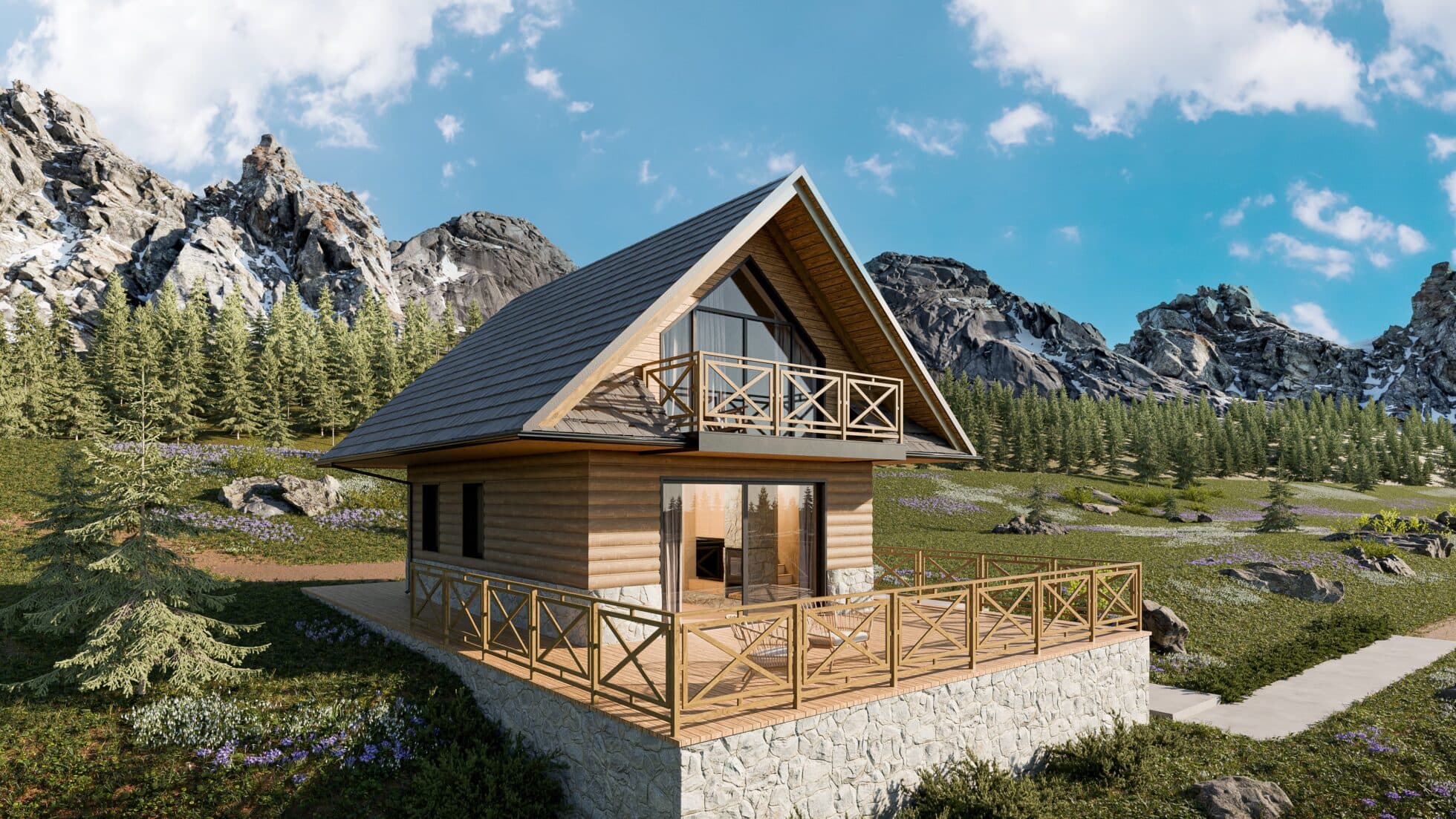 FUTURUM 6 — dom w stylu zakopiańskim 63 m² — FUTURUM Sp. z o.o.