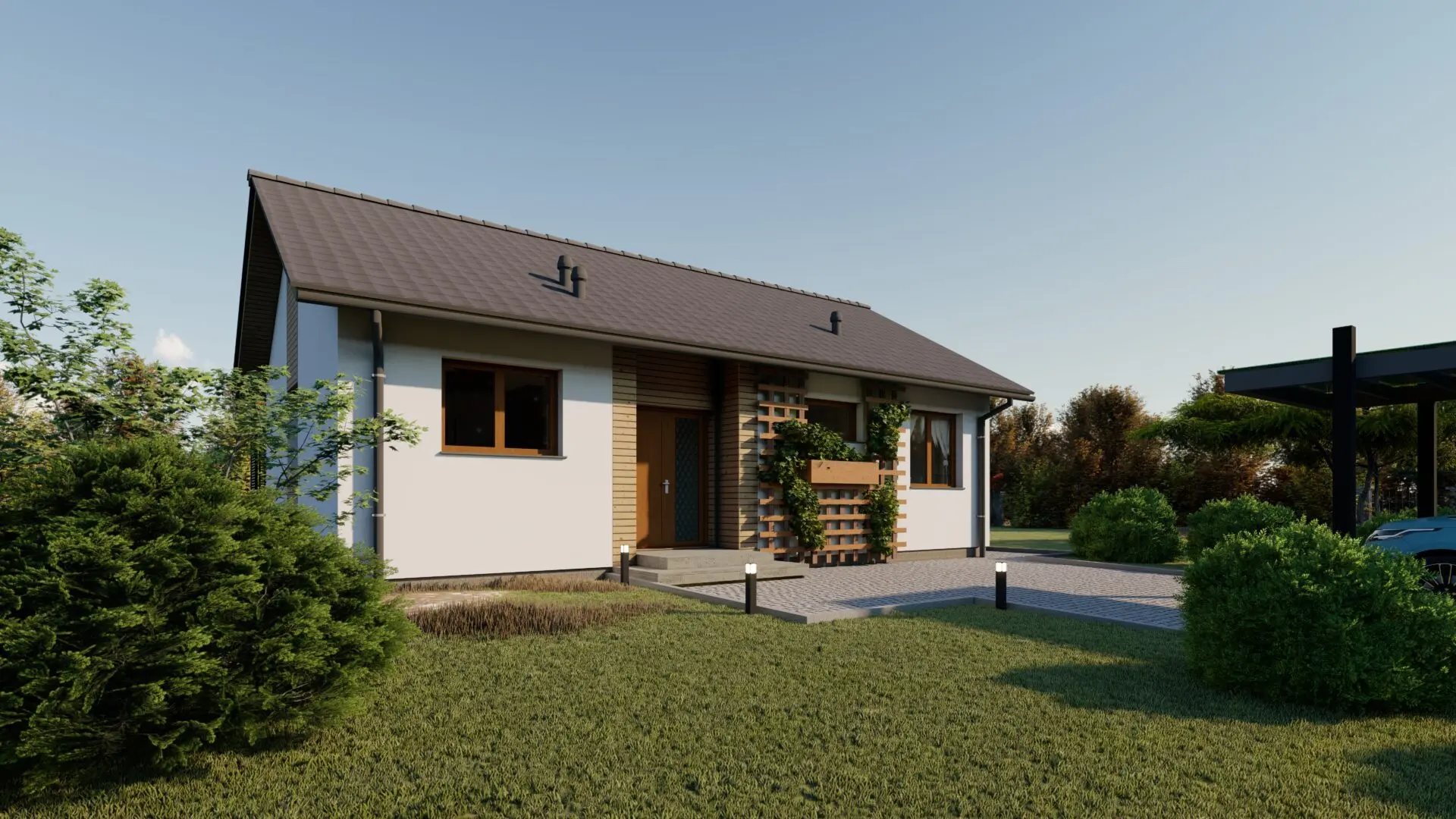 Dom parterowy GAMEBO 69 — 68,37 m² — GAMEBO-DOM Sp. z o.o.