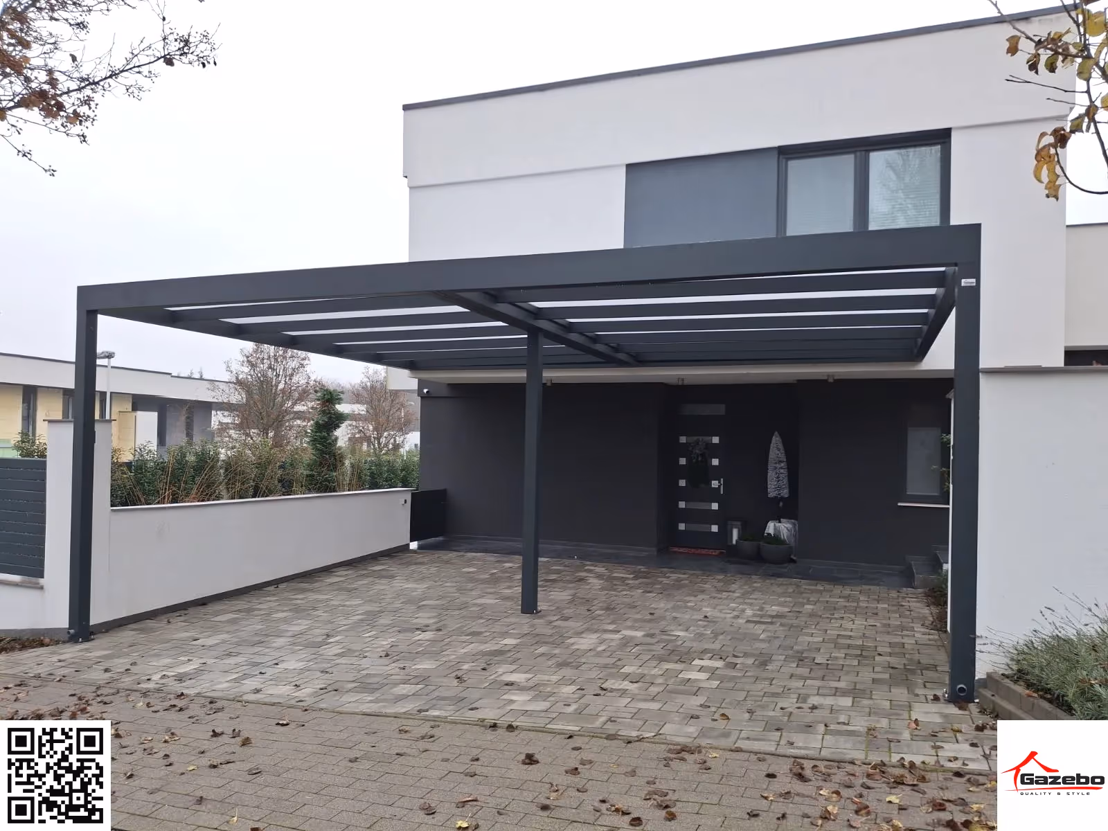 Wiata na samochód Carport — 5000 × 4000 mm — Gazebo s.r.o.