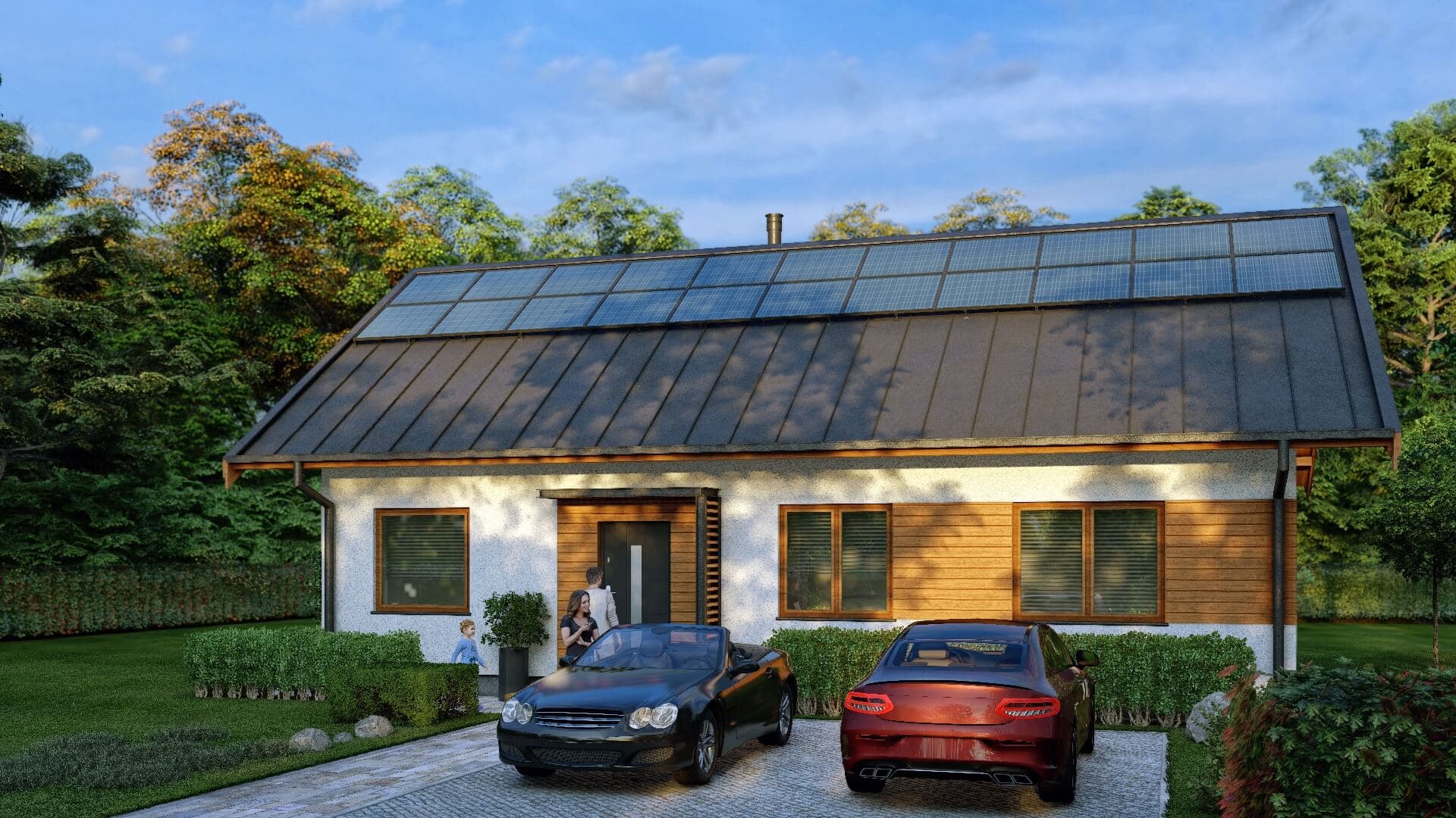 Dom szkieletowy parterowy Dzp 85 — 85 m² — model domu