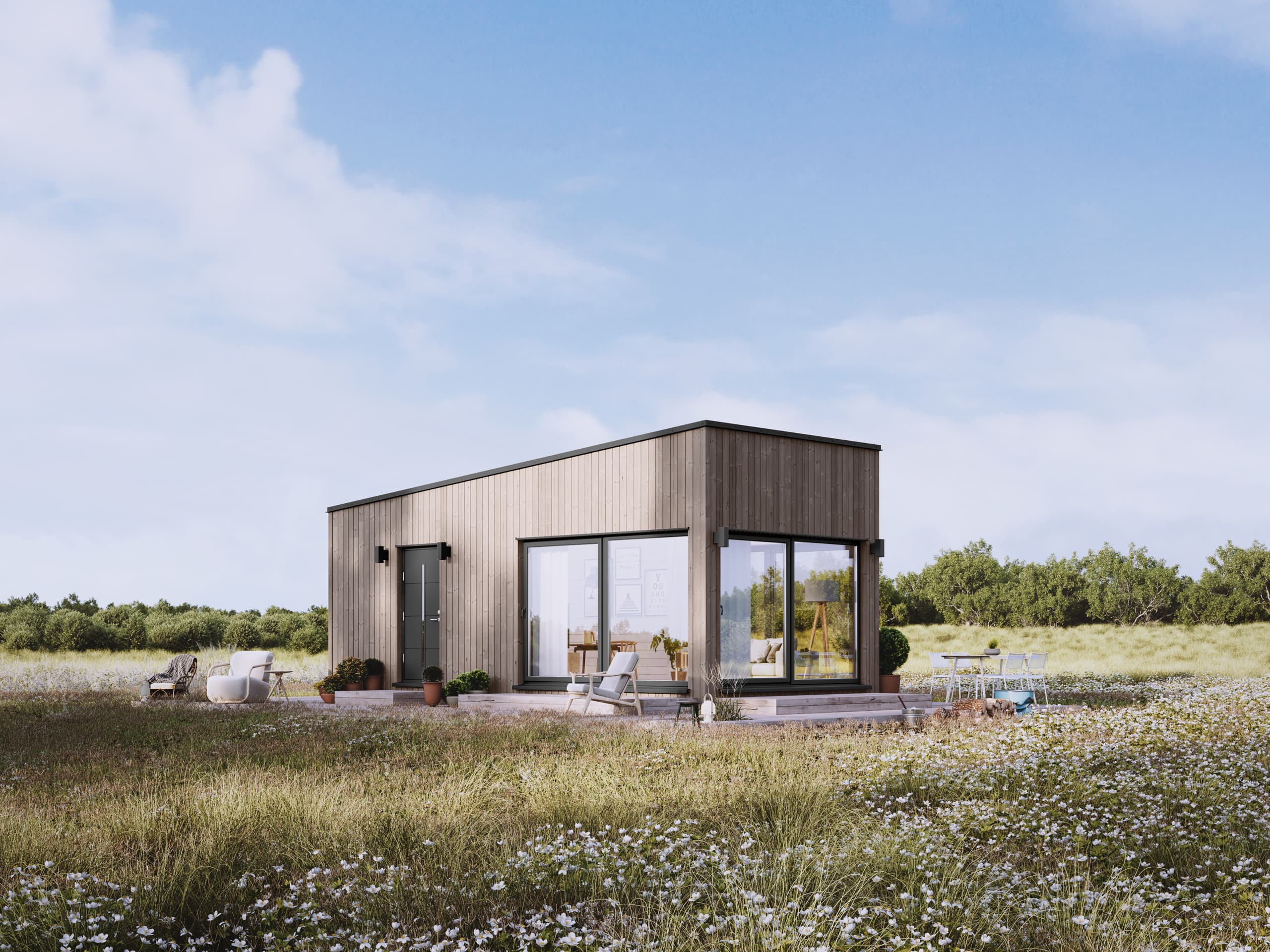 Attefallshus Pulpet PL1 — 30 m² — model domu