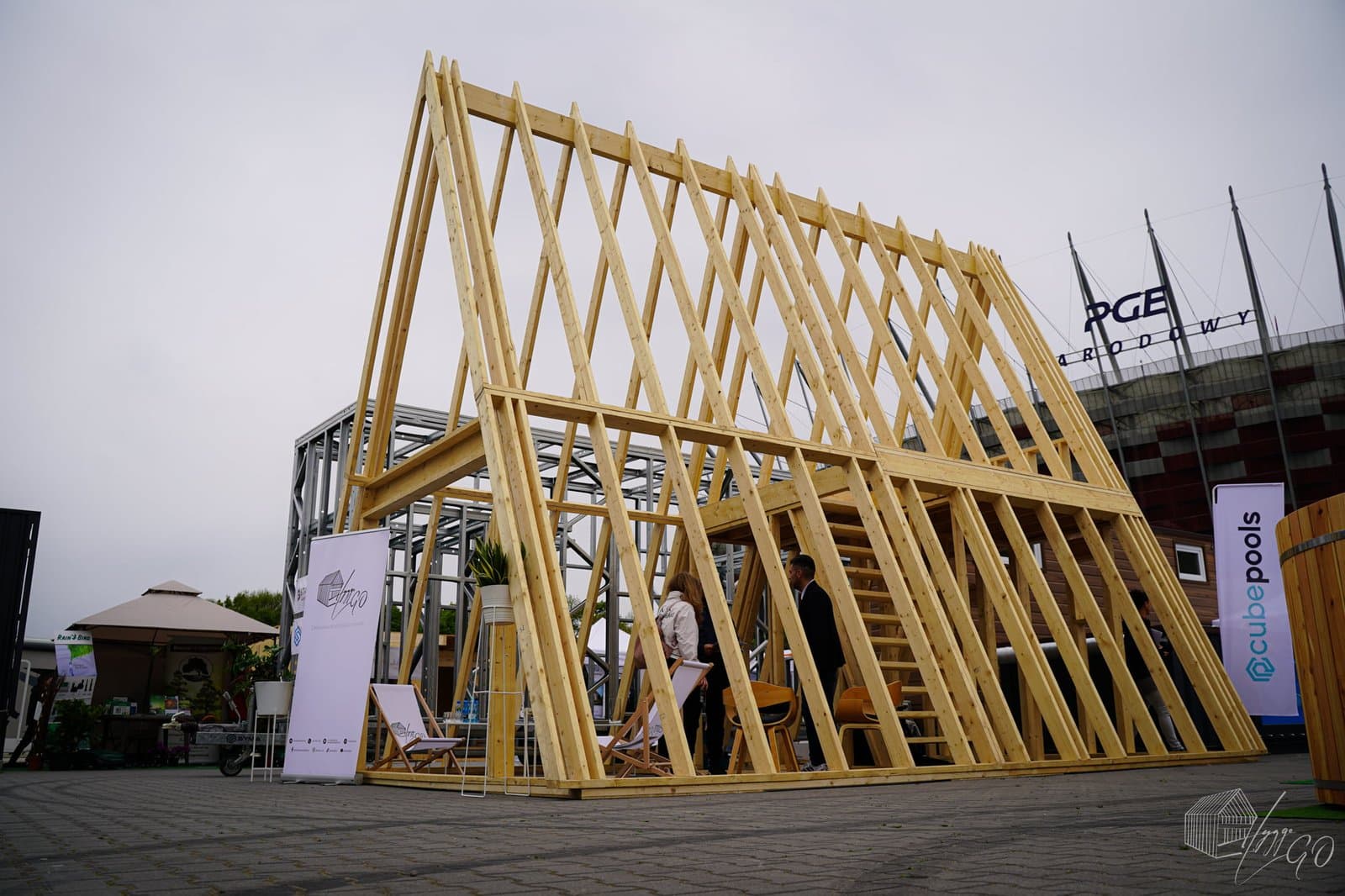 Konstrukcja szkieletowa No.2 Brda (A-frame) — 45 m², HyggeGO