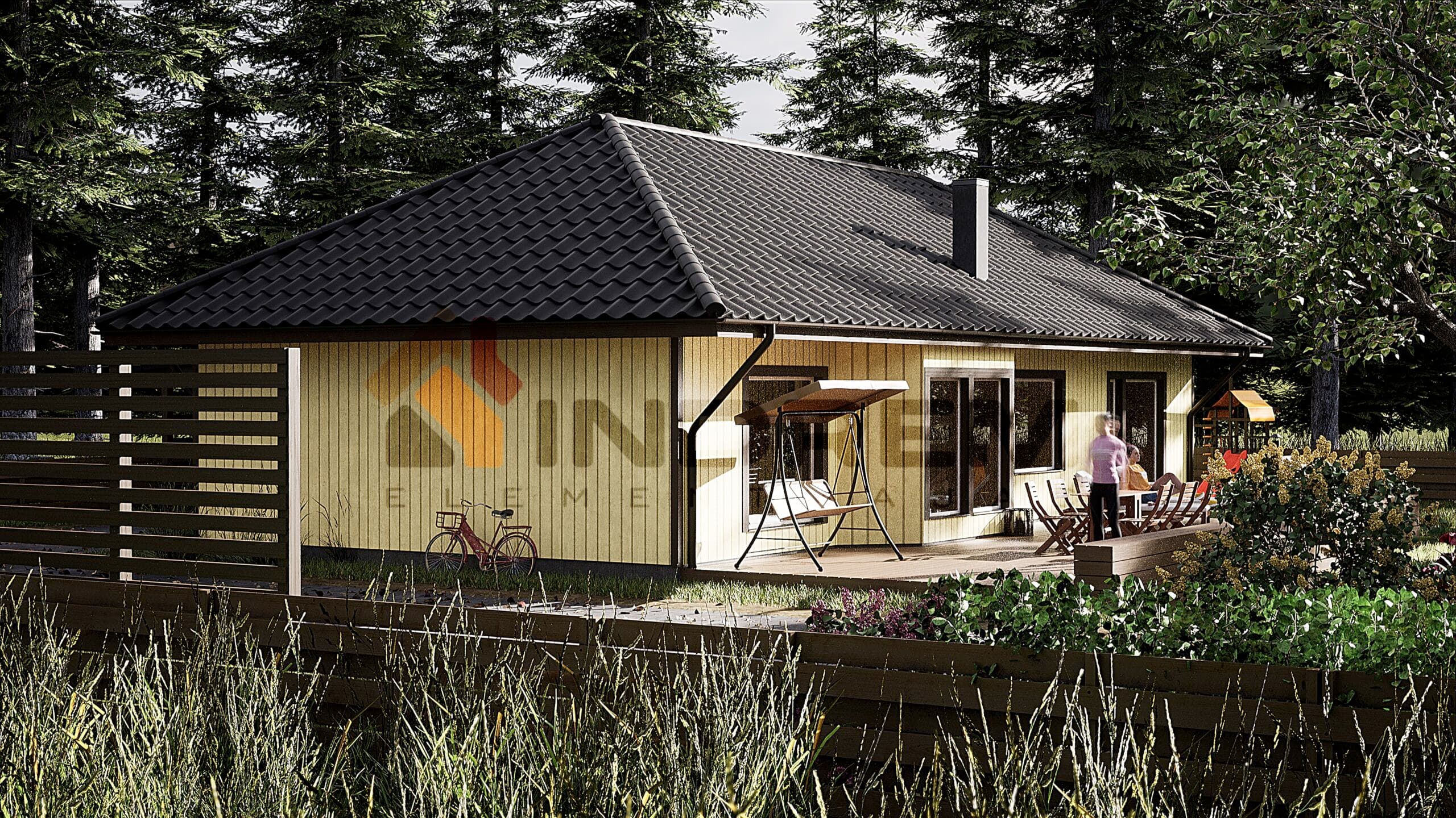 Dom szkieletowy IE108-1, 108 m² — Indrem Elementmajad OÜ