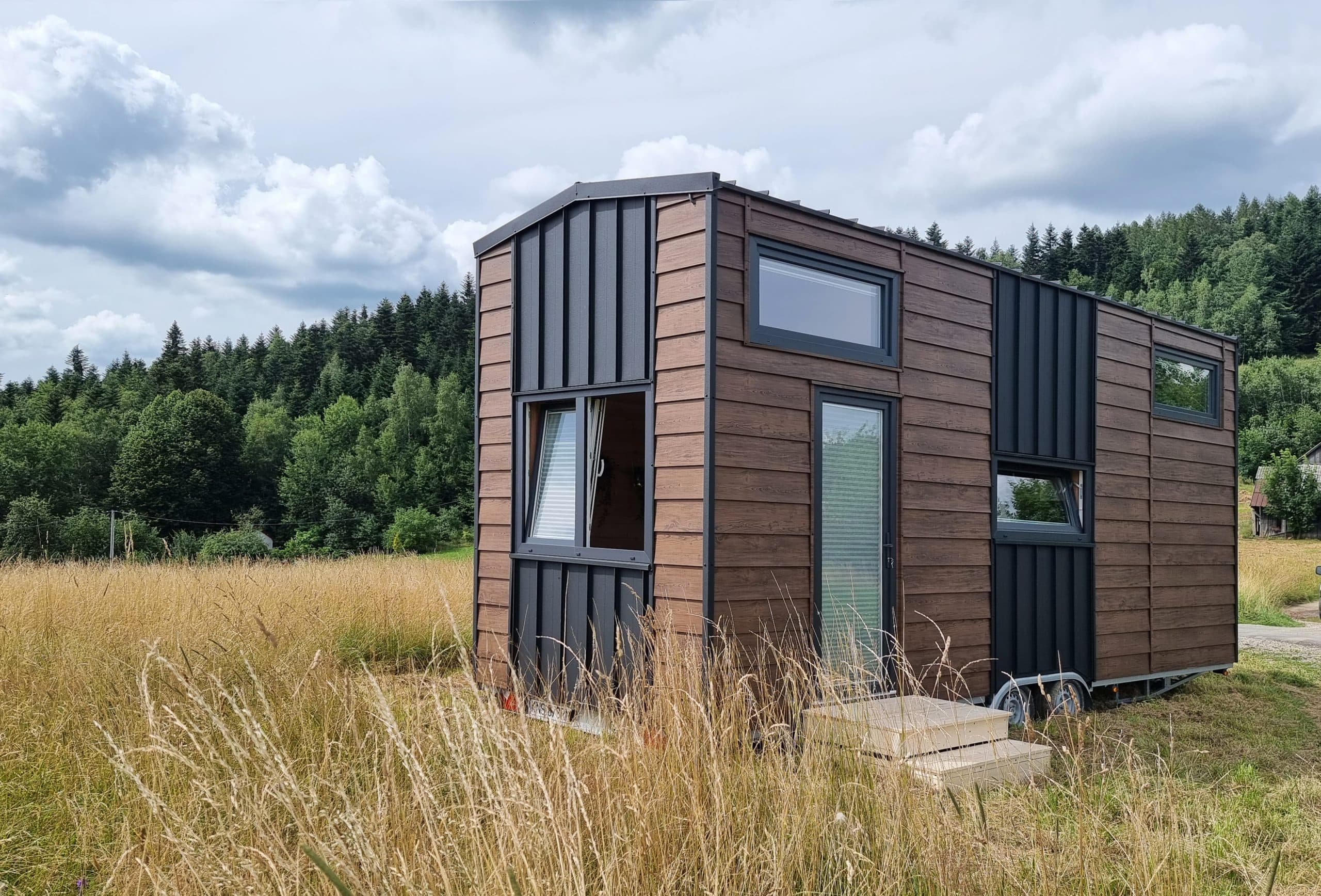 Dom mobilny Ida House Przyczepa — na dwuosiowej przyczepie, 14,5 m² — model domu
