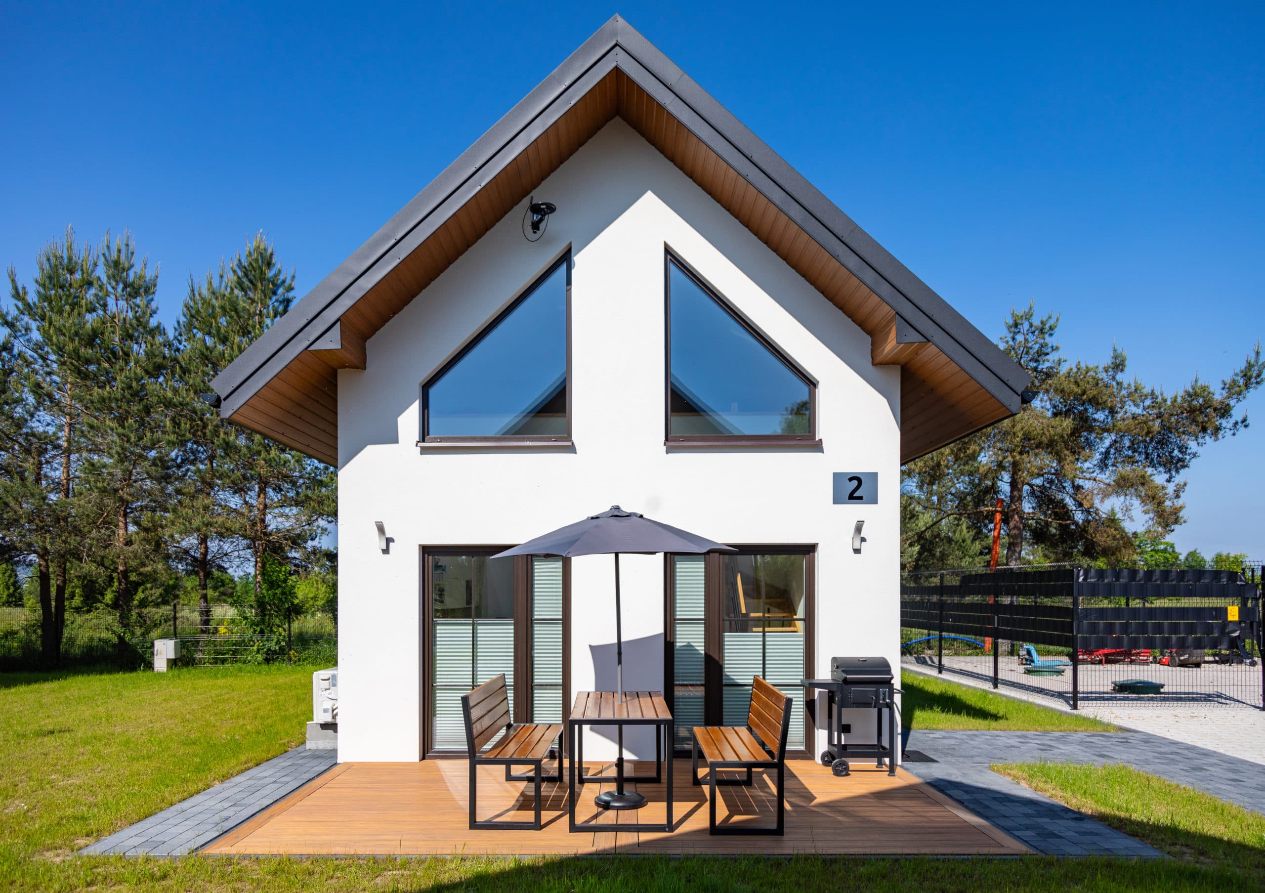 Dom szkieletowy Zacisze — z antresolą, 46,1 m² — P.P.H.U Inter-Styl Kamil Rusnak