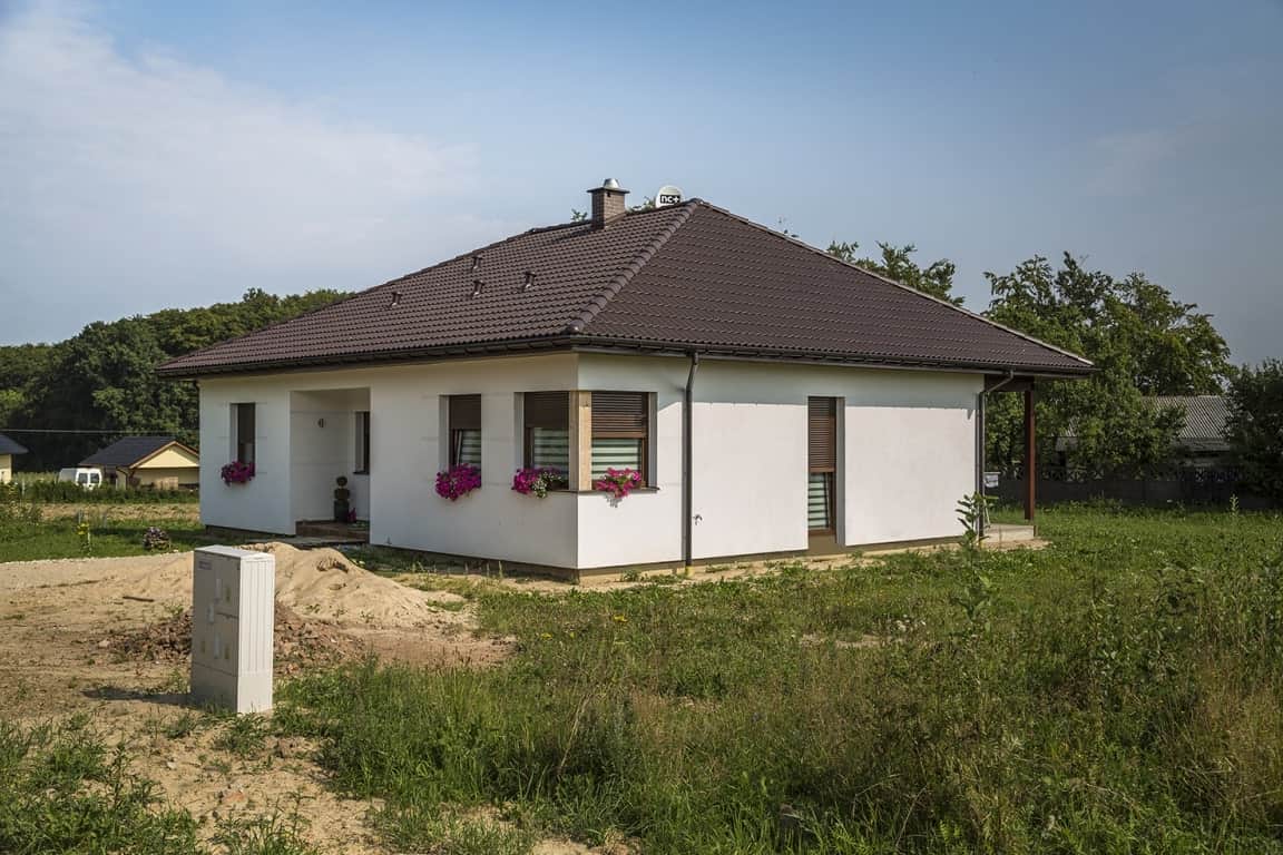 Dom szkieletowy Z24 D (projekt Z500) — parterowy, 110 m² — model domu