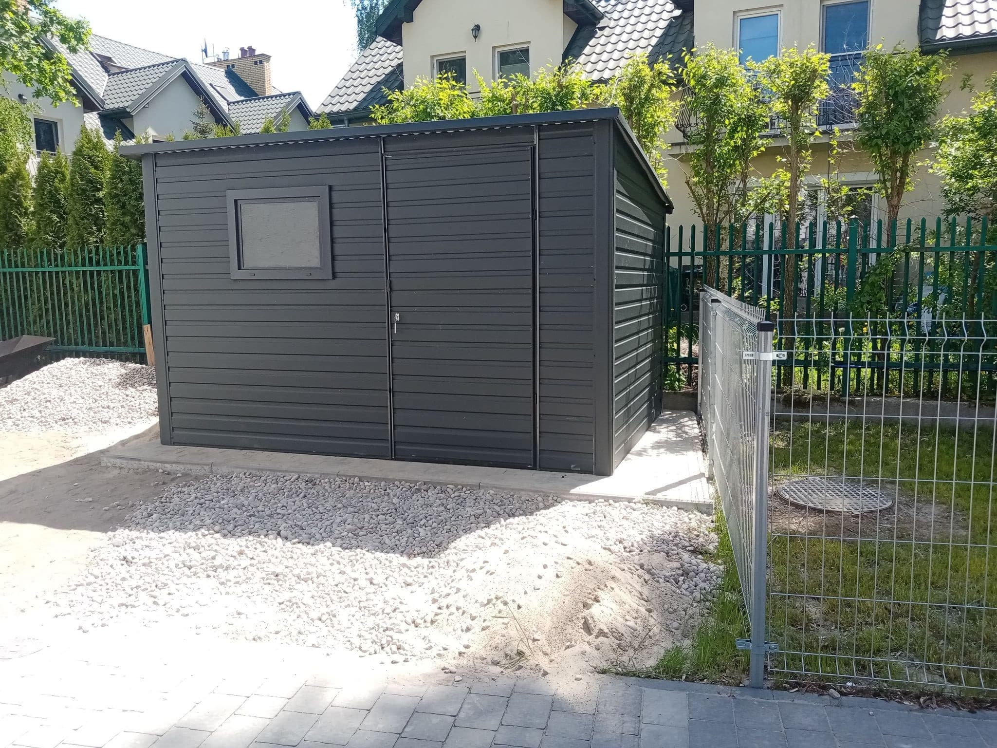 Domek ogrodowy blaszany DO300x300 — 3 × 3 m, 9 m² — KARSTAL Sebastian Karpeta