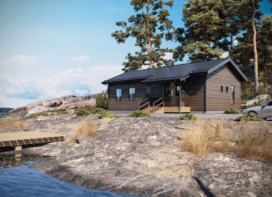 Dom modułowy Kukkola 118 C — 102 m² — Kiiruna Talot Oy