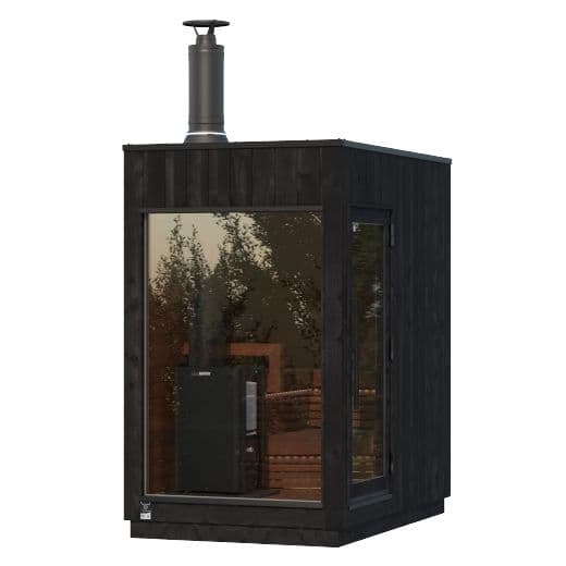Sauna ogrodowa Kirami FinVision® S Misty — 2,30 × 1,49 m, 2–4 osoby — Kirami Oy (Kirami by Harvia)