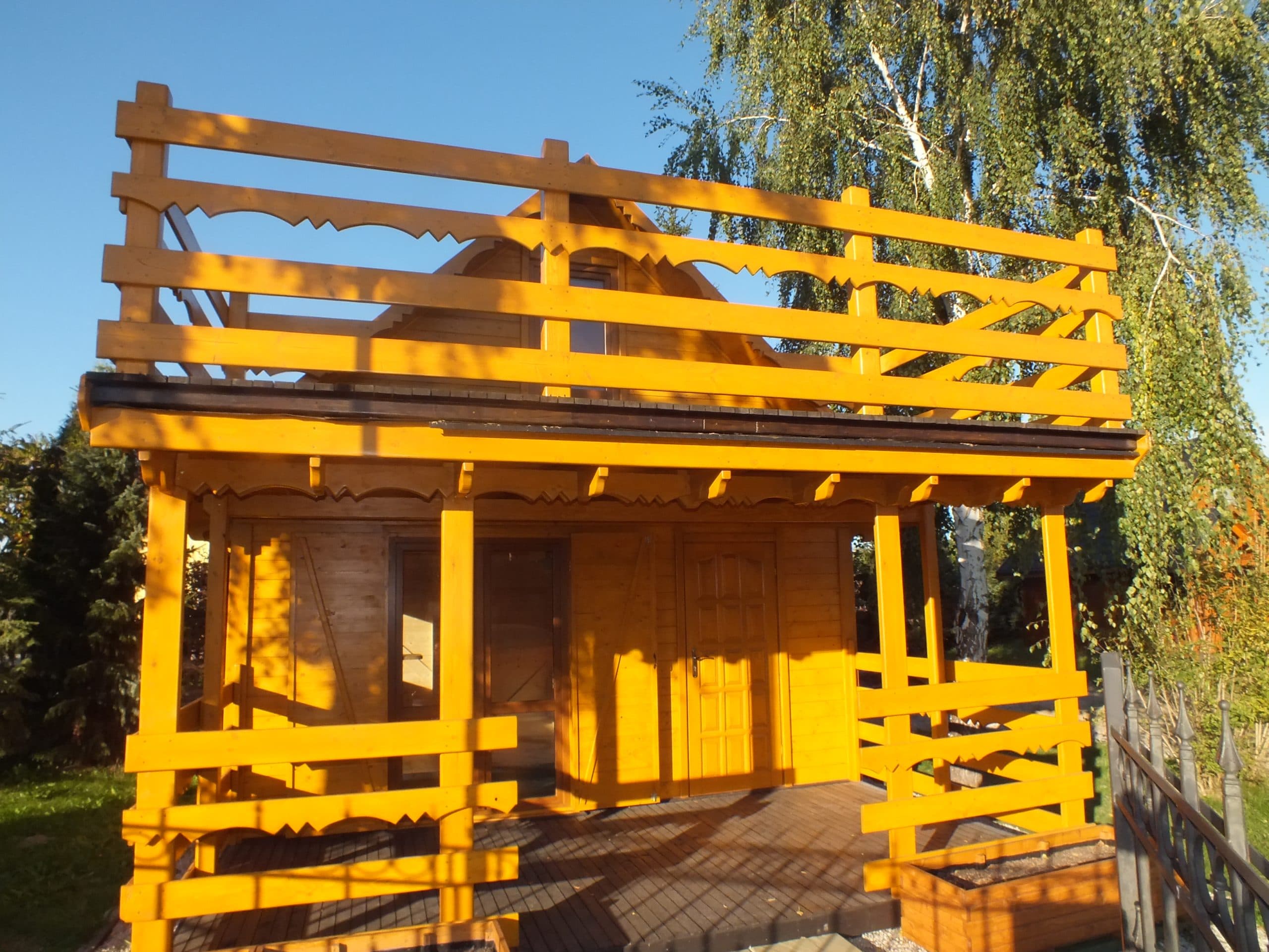 Dom letniskowy Borówka Ekspozycja 50 m² z balkonem, Kosacki Domy