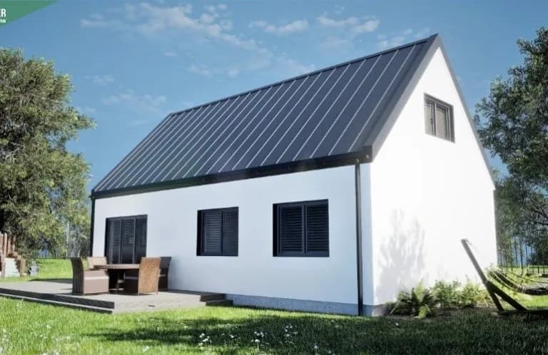 Dom szkieletowy K70 — 70 m² zabudowy — Krygier Domy Drewniane — Nowoczesne Technologie Budownictwa Tomasz Krygier