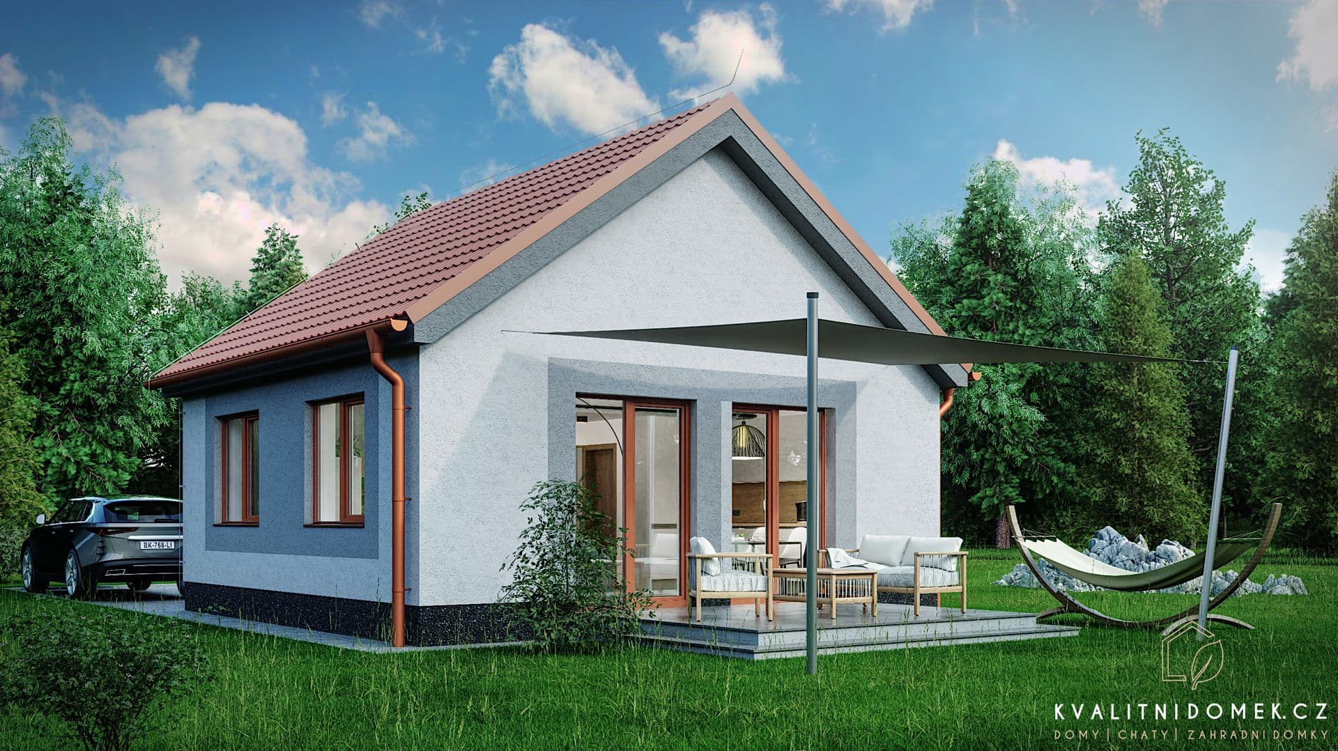 Dom jednorodzinny 2+kk z antresolą — 50 m² — Kvalitnidomek.cz s.r.o.