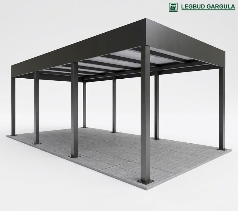 Carport FUTURO 3000 × 2400 × 6000 mm — Józef Gargula Firma Legbud Gargula