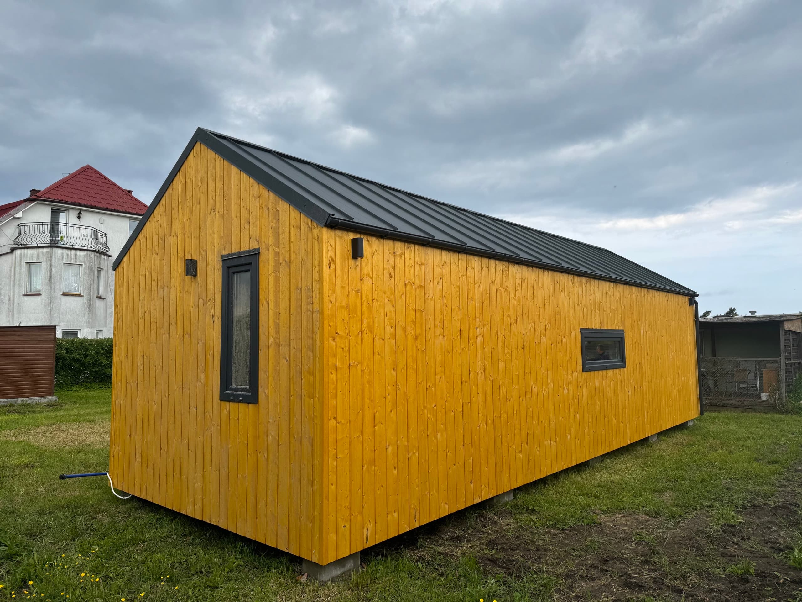 Dom mobilny Stodoła — dach dwuspadowy, 36 m² (układ 1) — model domu