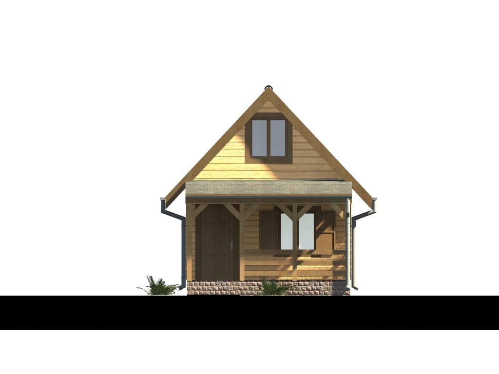 Domek letniskowy LDP 66/54 — z poddaszem — model domu
