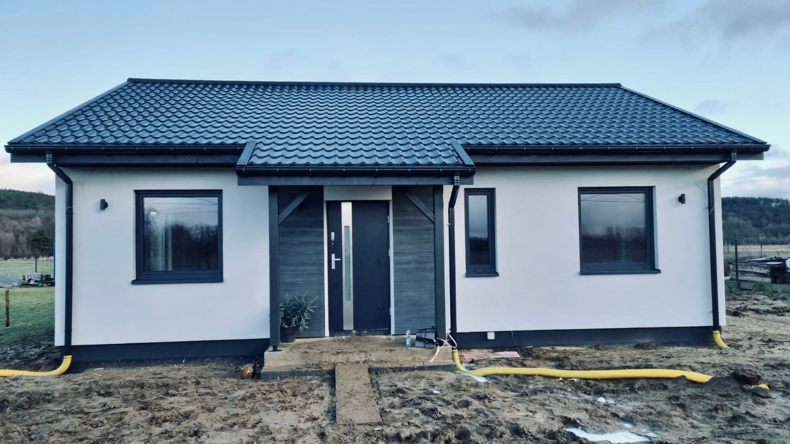 SC 2 — dom parterowy, 73 m² — Lezna s.c. — szkieletowe domy z drewna