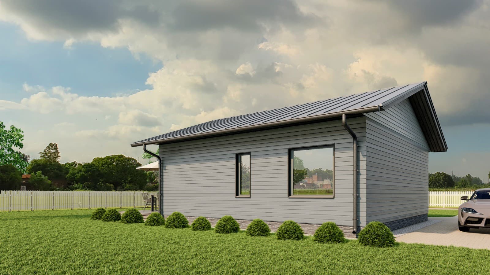 Dom szkieletowy Māja Nr 50, 50 m² — model domu