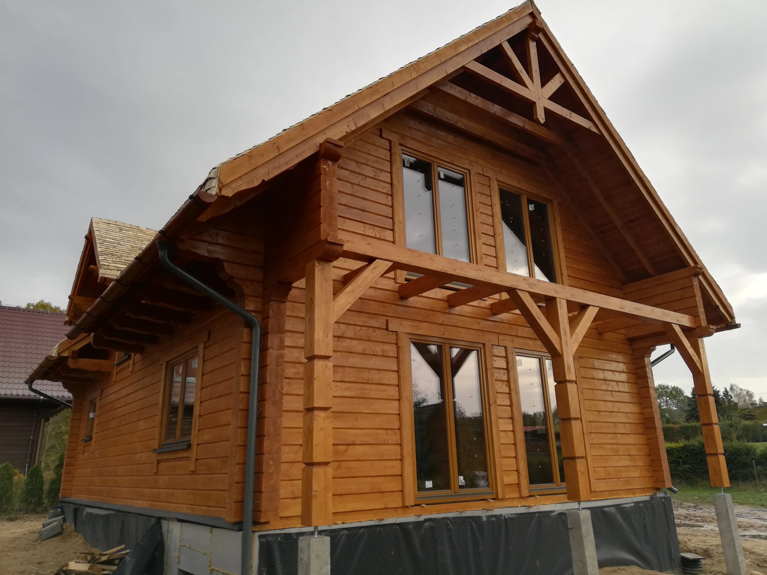 Dom z bala jak w Łebie — 111 m² użytkowej — model domu
