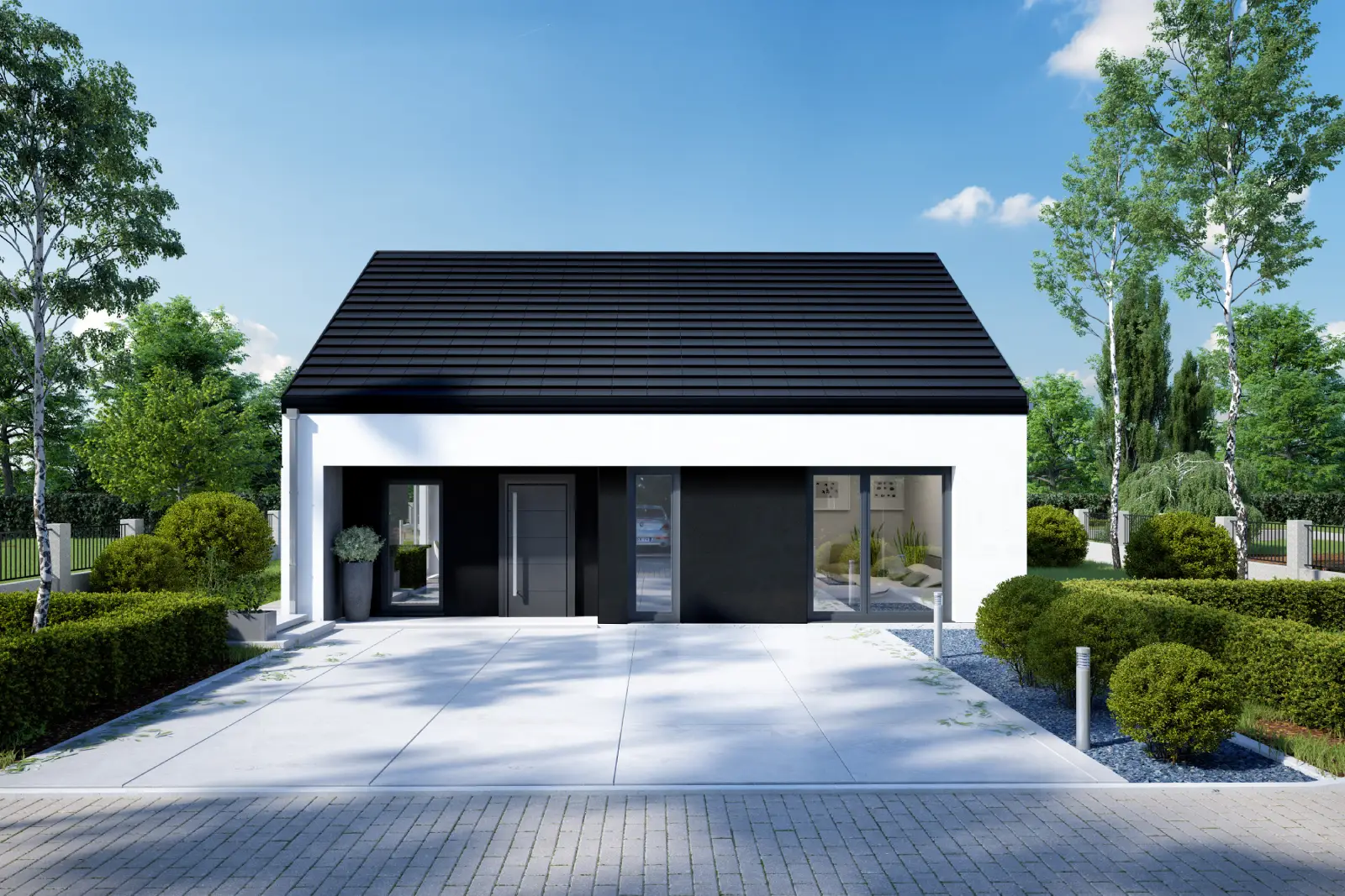 Dom CLT MD69 — parterowy, 69 m² — model domu