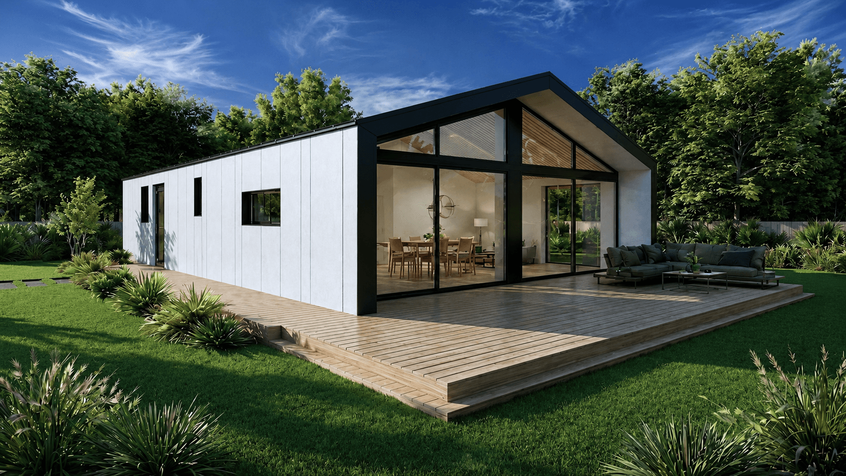 Dom modułowy NEVA 64 — 64 m² — Meveline — Meveline Neo sp. z o.o.