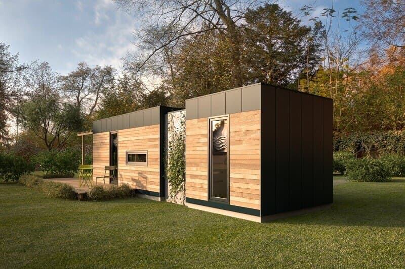 Dom modułowy MJ354 — prostokątny, 35 m² — model domu