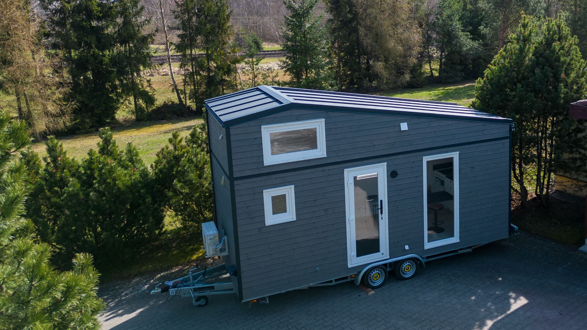 Mobi Lake — tiny house 16,59 m² z antresolą — model domu