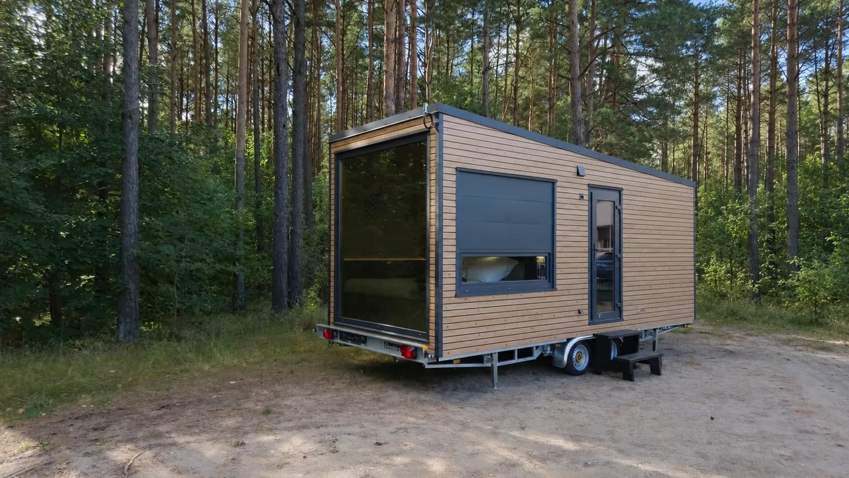 Mobi Wood — tiny house 12,37 m² dla dwóch osób — model domu