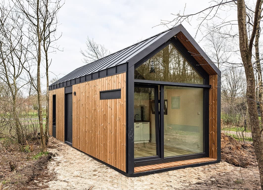 Domek całoroczny jednomodułowy Q25 — 25 m² — Moduarte