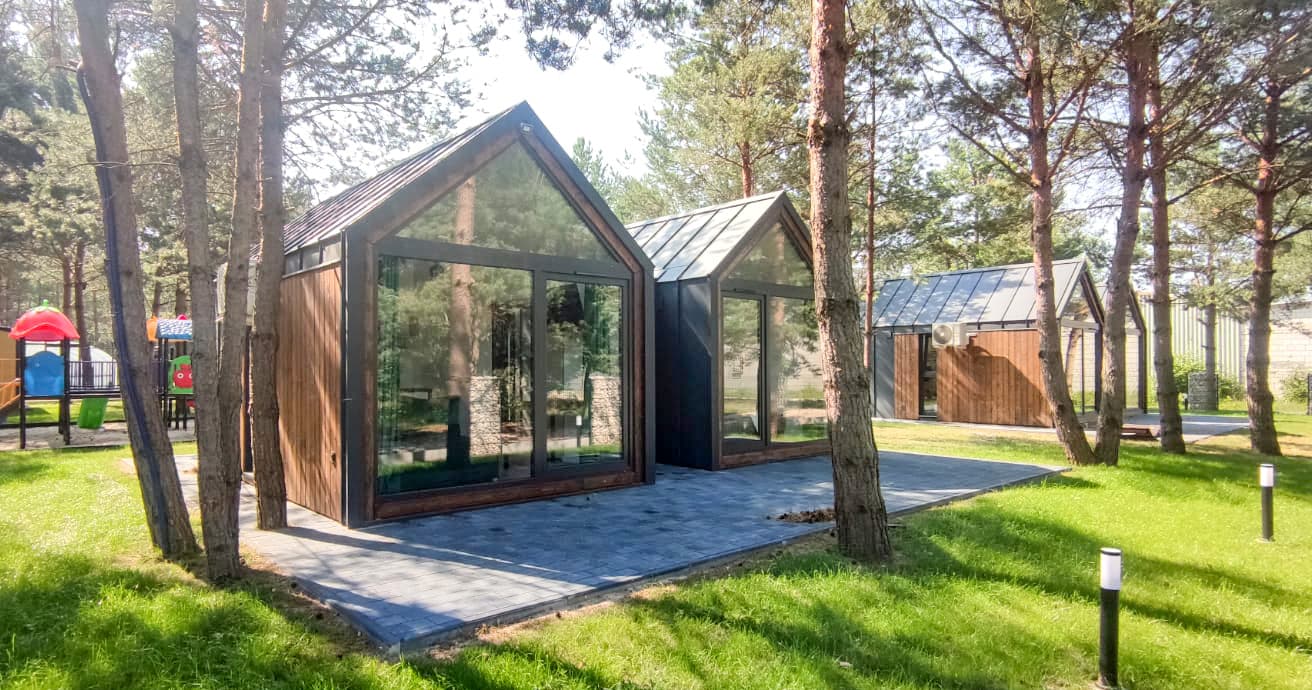 Domek całoroczny modułowy Q35 — 35 m² — Moduarte