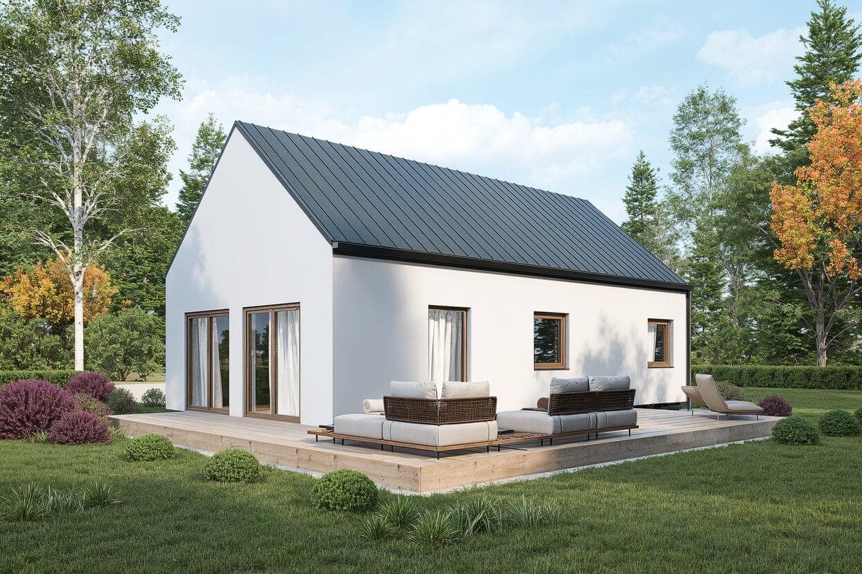 Dom modułowy La Casa 60 — 58 m² — Moduleo Polska Domy Modułowe sp. z o.o.