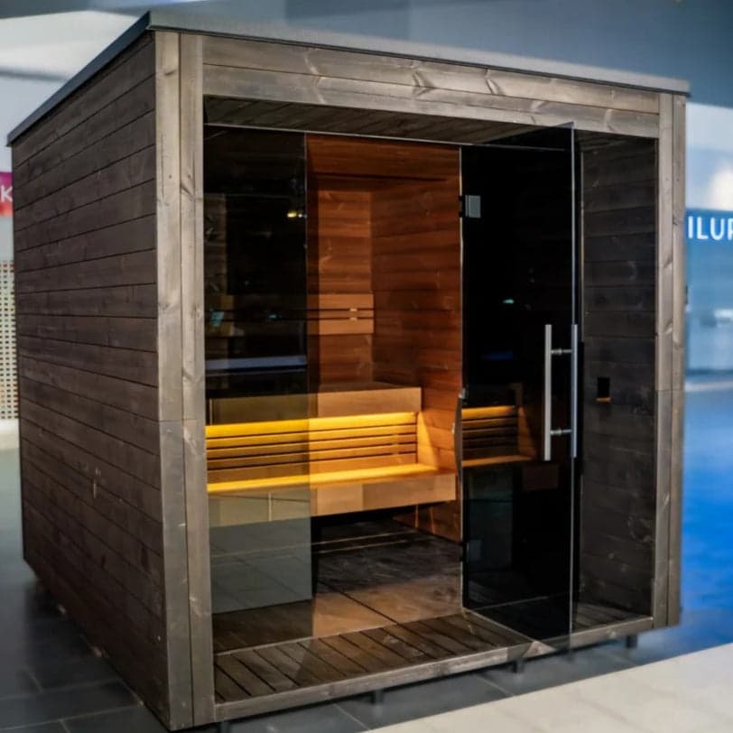 Sauna ogrodowa Arona Premium — 226 × 265 cm, do 4 osób — More Timber (SIA More timber)