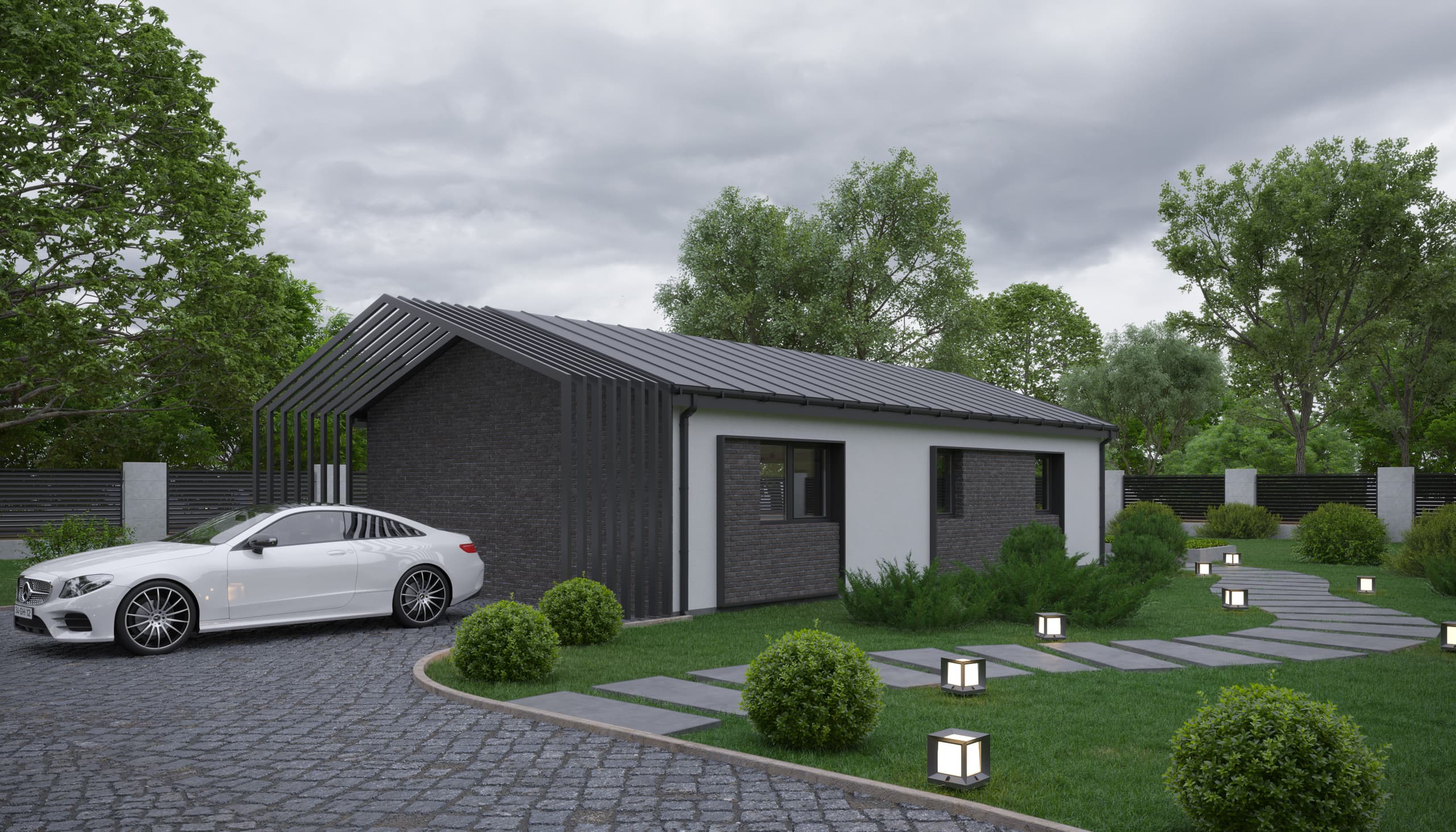 Dom parterowy MTB 70 — Flat Pack, 70 m² — MTB MODULES CAPITAL GROUP Sp. z o.o.
