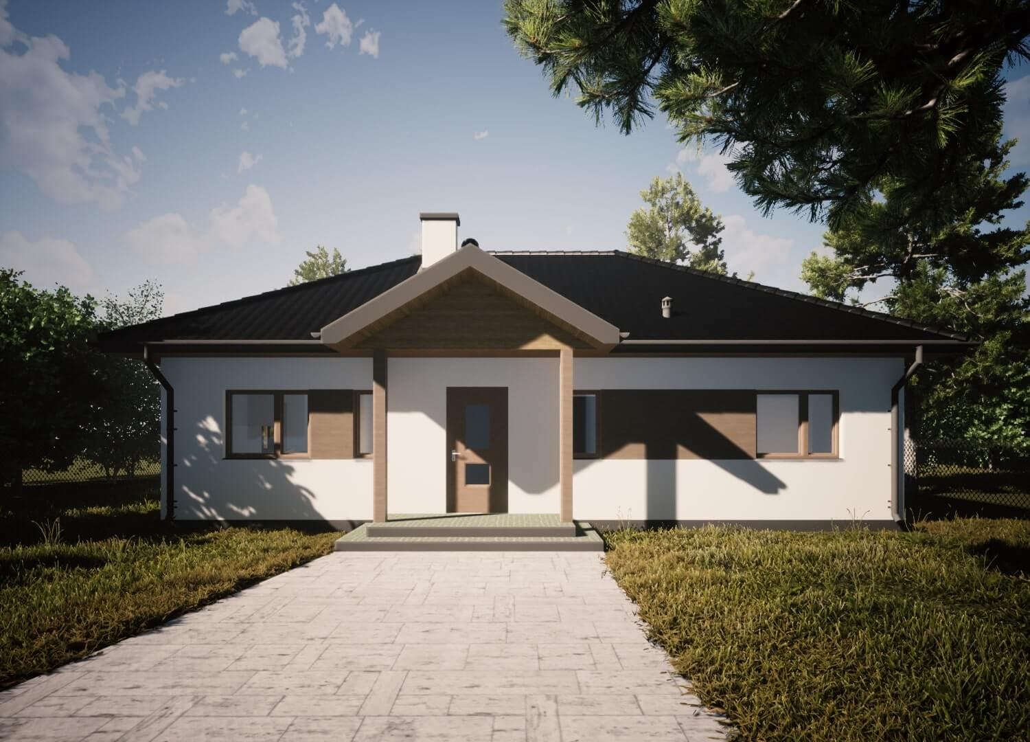 Dom parterowy Muster 9, 84,79 m² — model domu