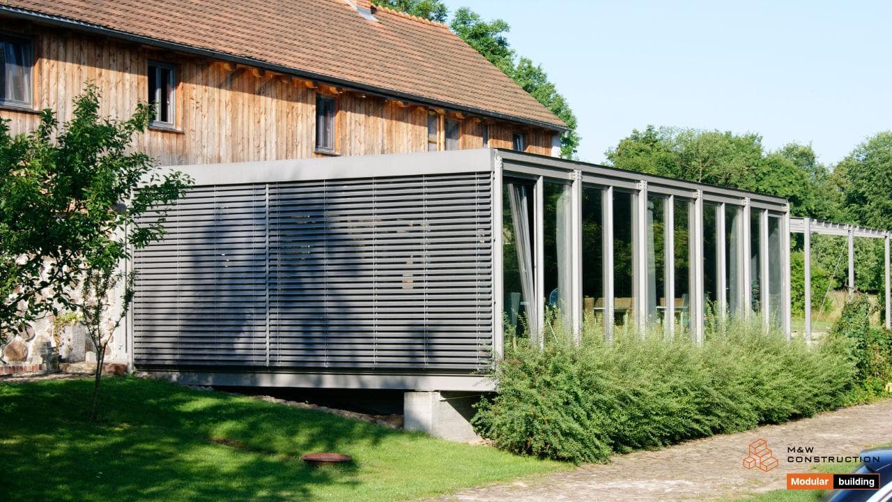 Pawilon gastronomiczny Glass nr 021 — 12,5 × 6,0 m, 75 m² — M&W Construction Group Sp. z o.o.