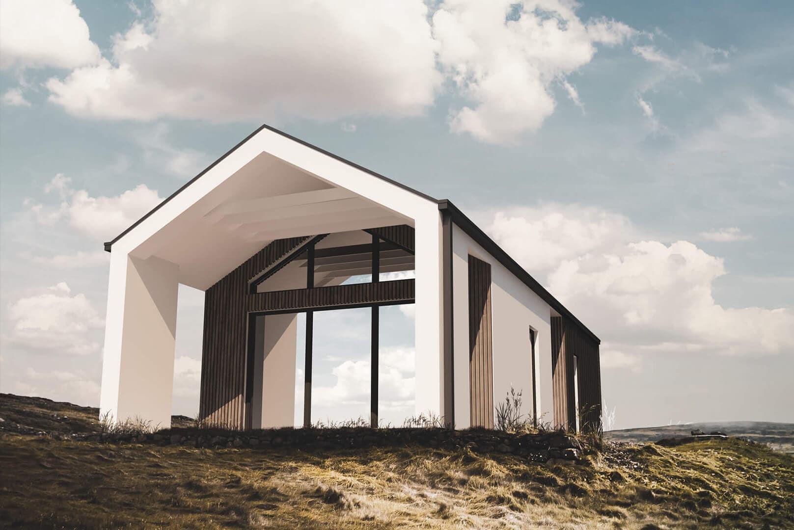 Dom szkieletowy NH60 — 60 m², parterowy — Nardos House Sp. z o.o.