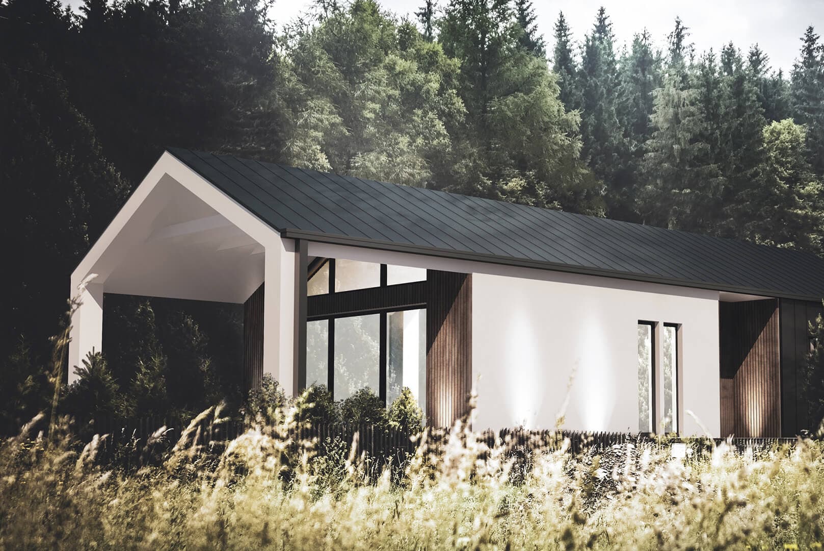 Dom szkieletowy NH90 — 92,78 m², parterowy — Nardos House Sp. z o.o.