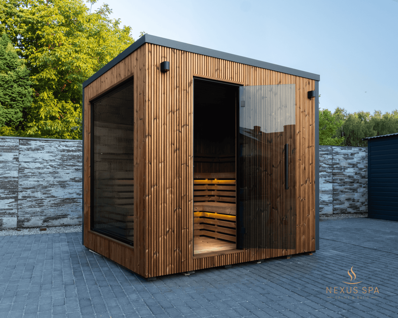Sauna ogrodowa Intima XL — 220 × 250 cm — Nexus Spa Sauna & Balia Ogrodowa