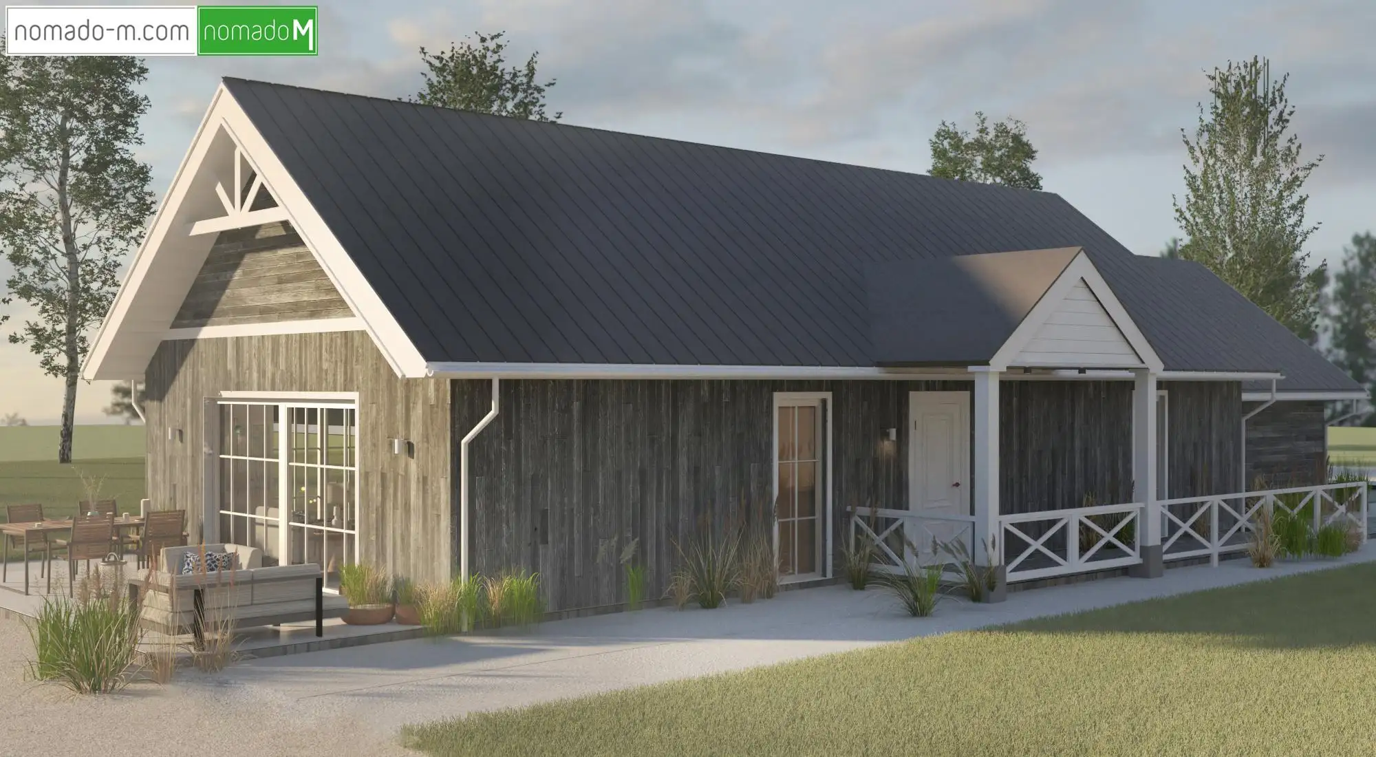 Dom modułowy BOSCO — 75 m² — nomadoM — Technologie Modułowe