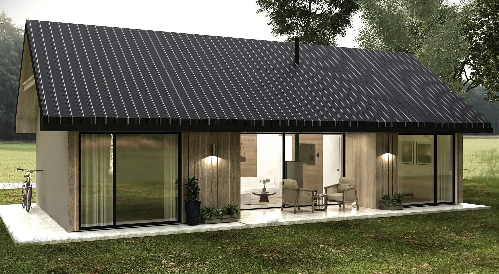 Dom modułowy CLARO — 68 m² — nomadoM — Technologie Modułowe