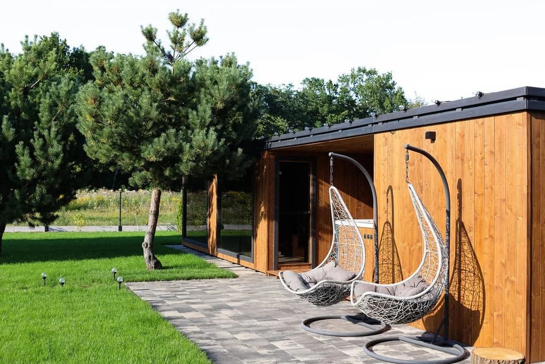 Domek SPA Grand Resort — 2,4 × 10 m z sauną i jacuzzi — Nordian Paradise