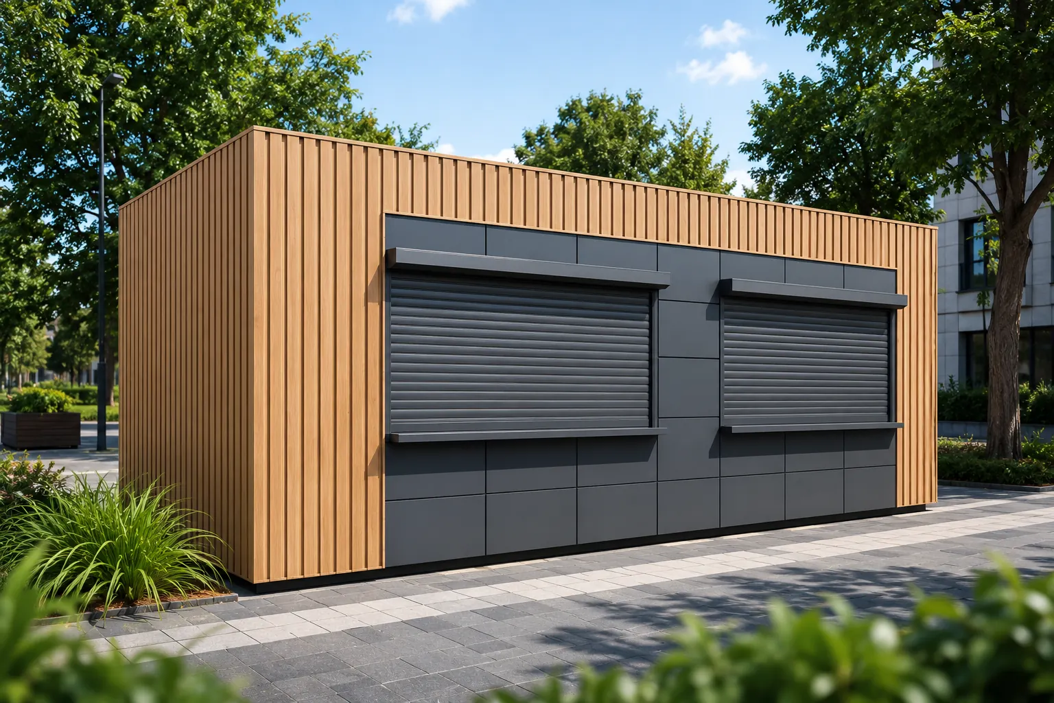 NOVI FOOD 03 — kontener gastronomiczny 8 × 3 m — model domu