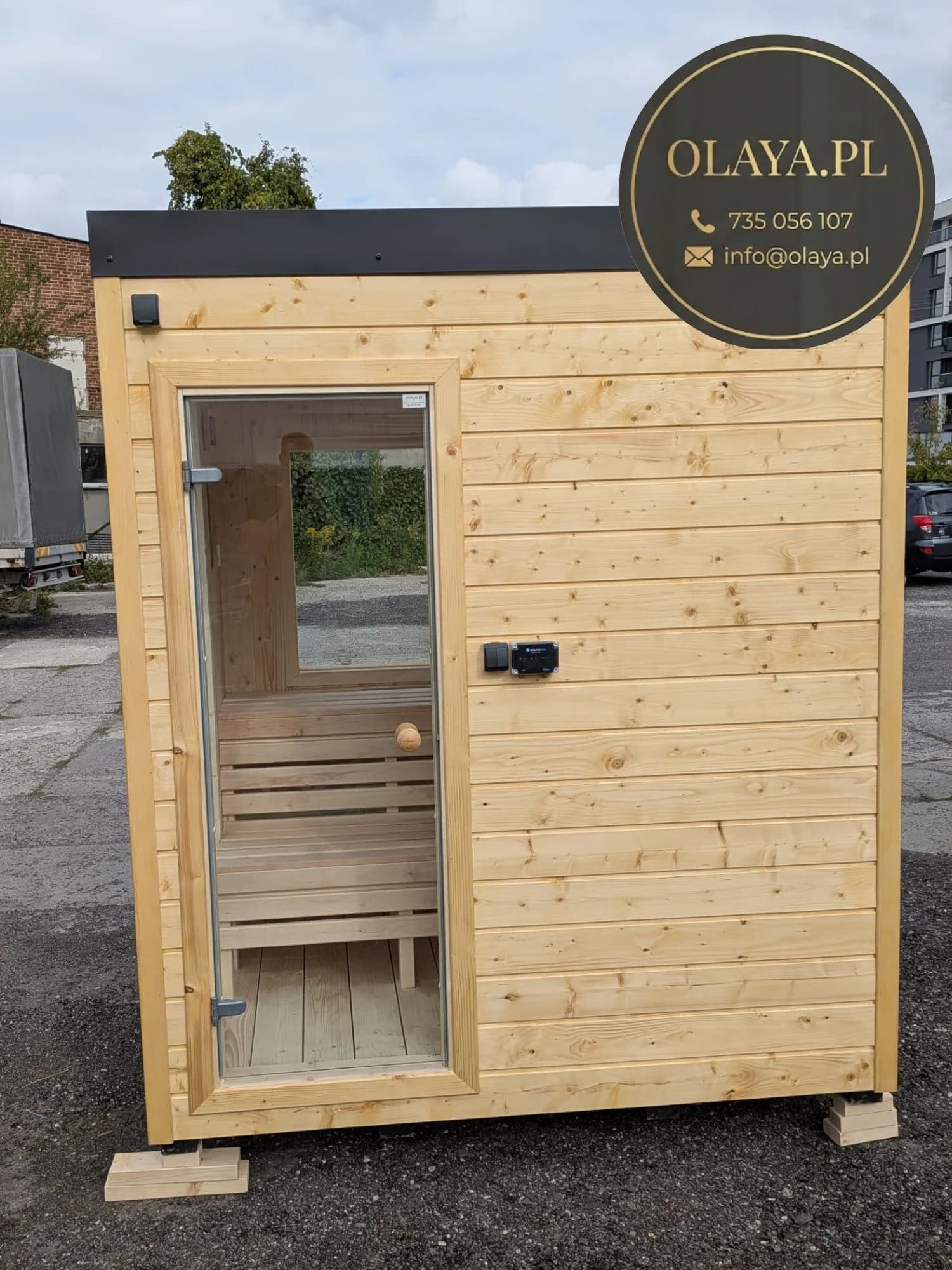 Sauna ogrodowa Olaya 11 — 2,1 × 1,6 m — model domu