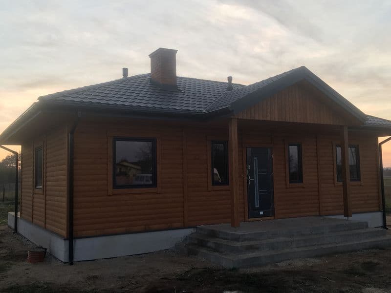 Dom szkieletowy parterowy 89 m² z trzema sypialniami — ORDO Sp. z o.o.