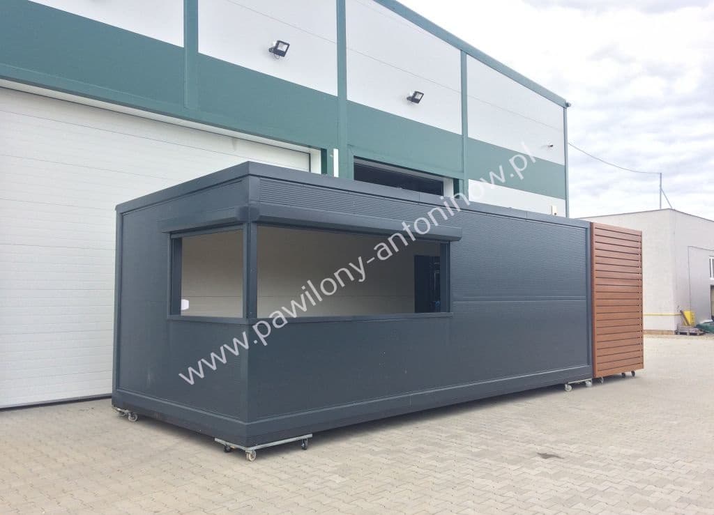 Pawilon gastronomiczny 9 × 3 m z toaletą — Pawilony Antoninów