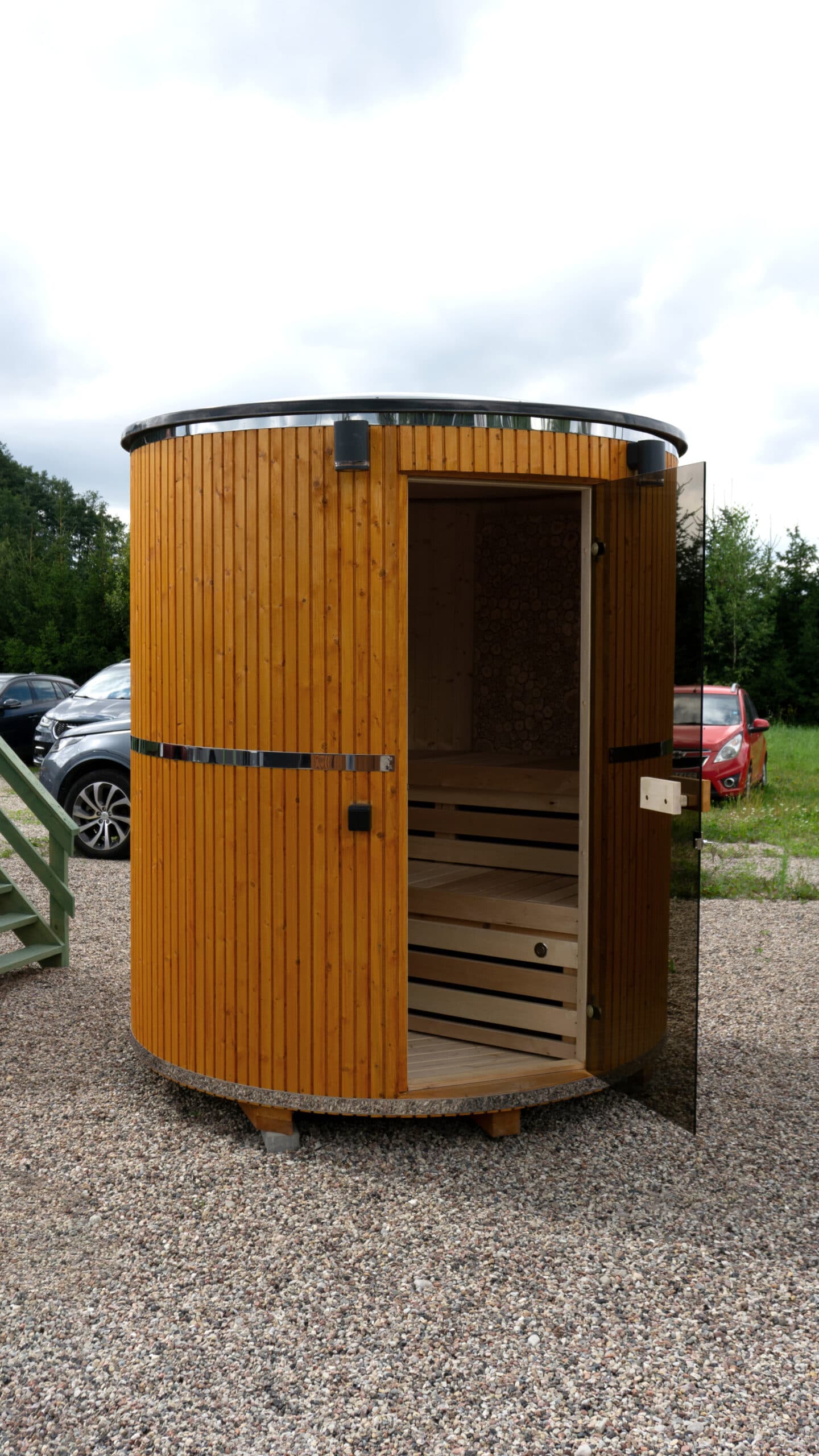 Sauna ogrodowa cylinder — Ø 2 m — Podlaskie Spa Piotr Półtorak