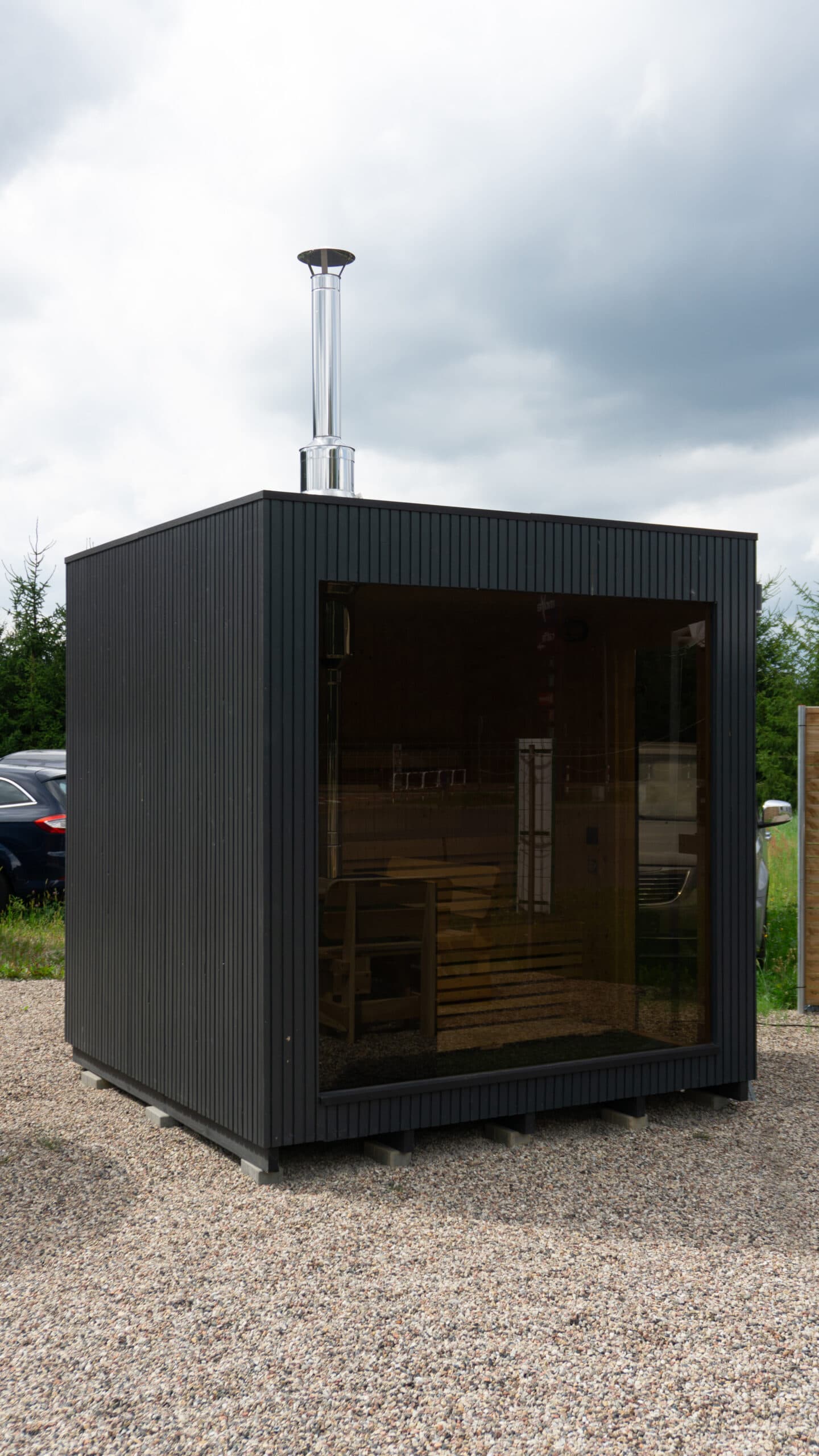 Sauna ogrodowa kwadrat — 2,3 × 2,3 m — Podlaskie Spa Piotr Półtorak