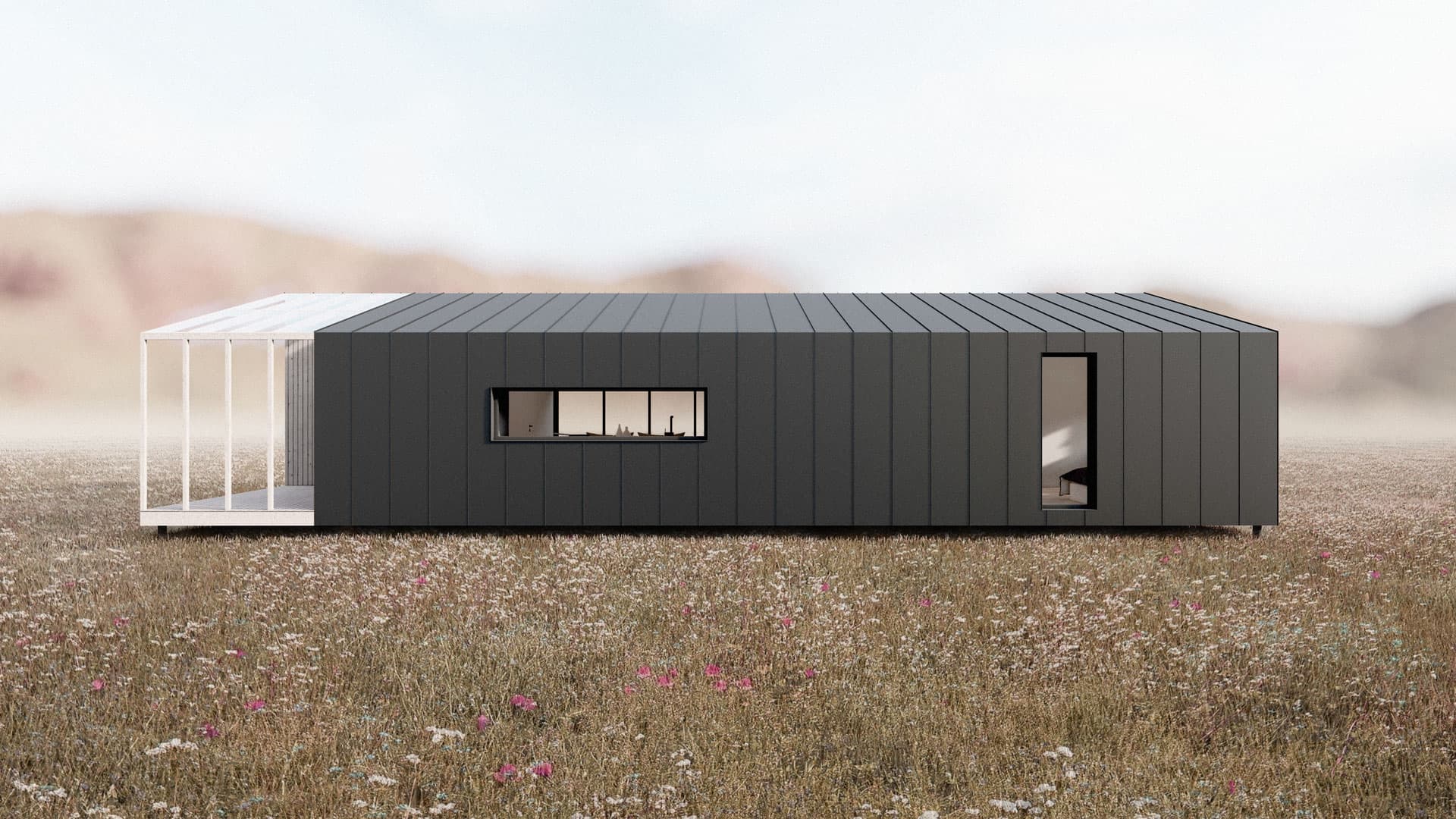 Dom modułowy EVERMOD DUO — 68 m², 3 sypialnie — Prefabhome.eu / EVERMOD (SIA „Frame House group”)