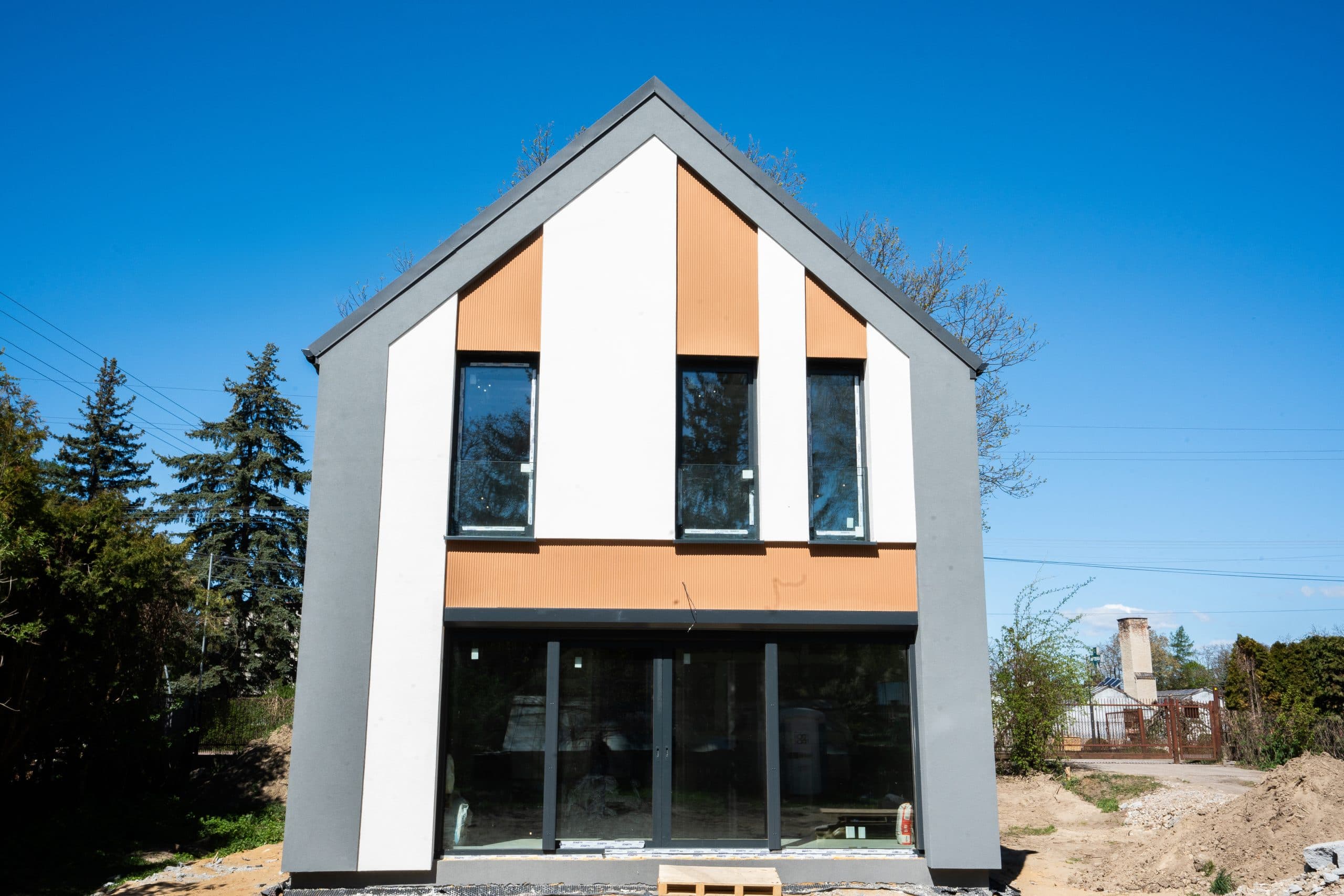 Dom z prefabrykatów betonowych MASTER 113 — piętrowy, 108 m² — model domu